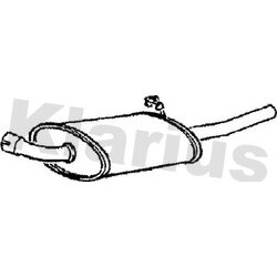 Rear Muffler KLARIUS FD764G OE Ref 5019349
