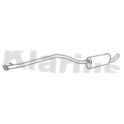 Centre Muffler KLARIUS FE1086T OE Ref 1437839
