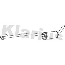 Centre Muffler KLARIUS FE1090L OE Ref 1449977