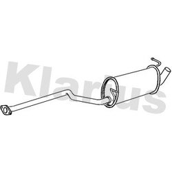 Centre Muffler KLARIUS FE1092J OE Ref 1494995