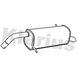 Rear Muffler KLARIUS FE1120T OE Ref CY115K244DB