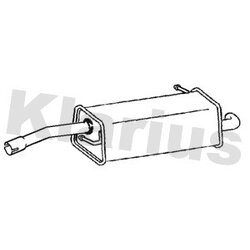 Rear Muffler KLARIUS FE1129E OE Ref 2002448