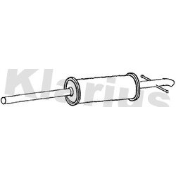 Centre Muffler KLARIUS FE1161H OE Ref 1934258