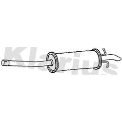 Centre Muffler KLARIUS FE1163E OE Ref 1817580