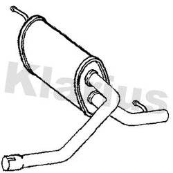 Rear Muffler KLARIUS FE1186W OE Ref DV615C257CD