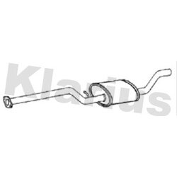 Centre Muffler KLARIUS FE1209L OE Ref 1872072