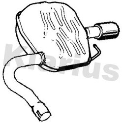 Rear Muffler KLARIUS FE1212H OE Ref 1810626
