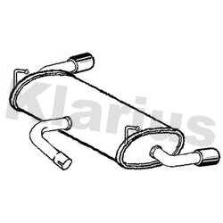 Rear Muffler KLARIUS FE1220W OE Ref 2081477
