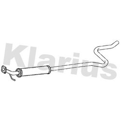 Centre Muffler KLARIUS FE1222T OE Ref 9V215230RA