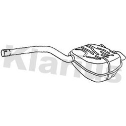 Rear Muffler KLARIUS FE1227K
