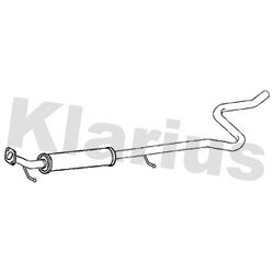 Centre Muffler KLARIUS FE1228J OE Ref 2403505