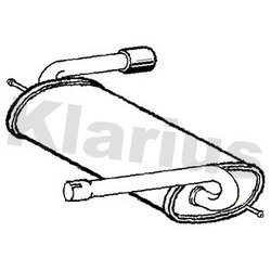 Rear Muffler KLARIUS FE1441W OE Ref 1872130