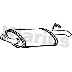Rear Muffler KLARIUS FE235M OE Ref 6188121