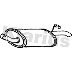 Rear Muffler KLARIUS FE239H OE Ref 8671010152