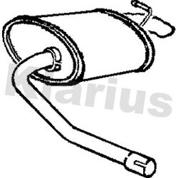 Rear Muffler KLARIUS FE344D OE Ref 5031123