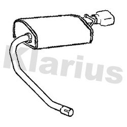 Rear Muffler KLARIUS FE481C OE Ref 1059664