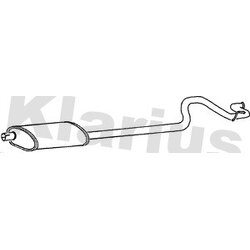Rear Muffler KLARIUS FE542L OE Ref 1013128