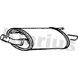 Rear Muffler KLARIUS FE553W OE Ref 1015801