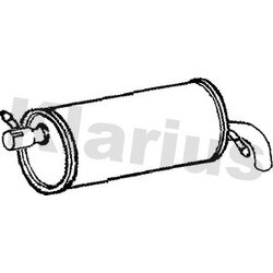 Rear Muffler KLARIUS FE600C OE Ref 1016965