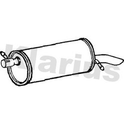 Rear Muffler KLARIUS FE602A OE Ref 1087570