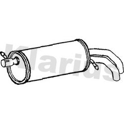 Rear Muffler KLARIUS FE611K OE Ref 1029673