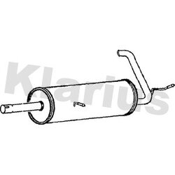 Rear Muffler KLARIUS FE653A OE Ref 1026241