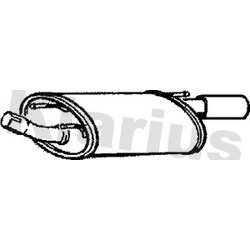 Rear Muffler KLARIUS FE683E OE Ref 1486340