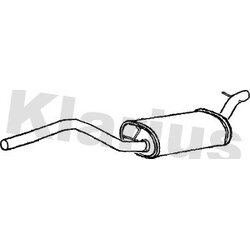Centre Muffler KLARIUS FE687A OE Ref 1121569