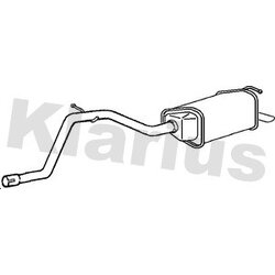 Rear Muffler KLARIUS FE722X OE Ref 1092064