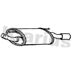 Rear Muffler KLARIUS FE826V OE Ref 1145203