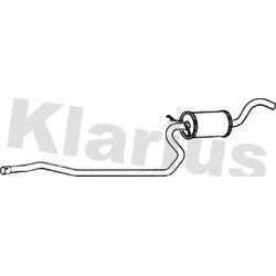 Centre Muffler KLARIUS FE82T OE Ref 1030398