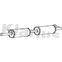 Centre Muffler KLARIUS FE888D OE Ref 4055987
