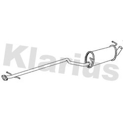 Centre Muffler KLARIUS FE898M OE Ref 4523729