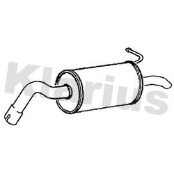 Rear Muffler KLARIUS FE899L OE Ref 8671014940
