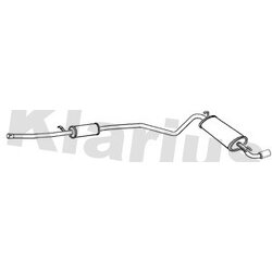 Rear Muffler KLARIUS FT594M OE Ref 46559845