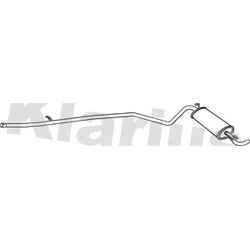 Rear Muffler KLARIUS FT595L OE Ref 46559847