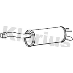 Rear Muffler KLARIUS FT741X OE Ref 46844552