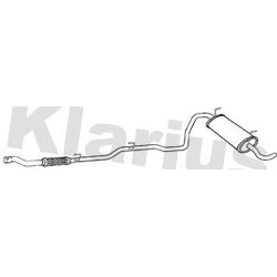 Rear Muffler KLARIUS FT788D OE Ref 8671014899