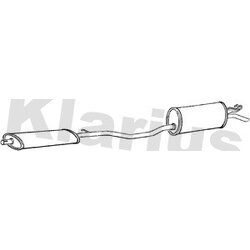 Rear Muffler KLARIUS FT808A OE Ref 7774598