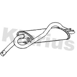 Rear Muffler KLARIUS FT871G OE Ref 51931487