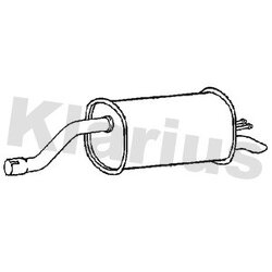 Rear Muffler KLARIUS FT946W OE Ref 852685