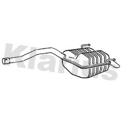 Rear Muffler KLARIUS FT957E OE Ref 852691