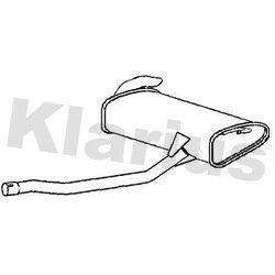 Rear Muffler KLARIUS FT991E OE Ref 52011111