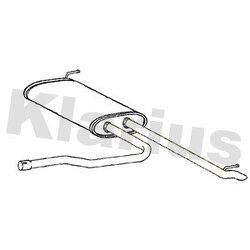 Rear Muffler KLARIUS GM1082B OE Ref 39170683