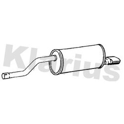 Rear Muffler KLARIUS GM1157P OE Ref 13441956
