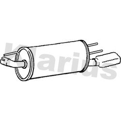 Rear Muffler KLARIUS GM115H OE Ref 90443895