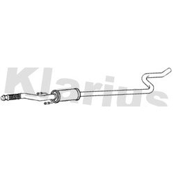 Centre Muffler KLARIUS GM1160K OE Ref 9818336780