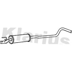 Centre Muffler KLARIUS GM116G OE Ref 852002