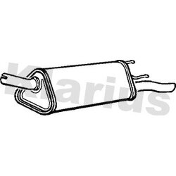 Rear Muffler KLARIUS GM117E OE Ref 852968