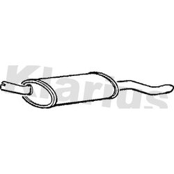 Rear Muffler KLARIUS GM153C OE Ref 5852821